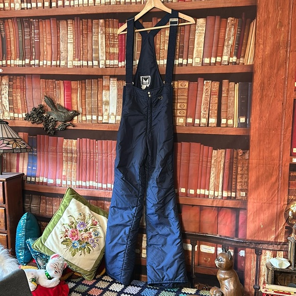 Obermeyer Pants - Obermeyer navy blue overall pants Cold Weather / Ski bib wear Ladies 10